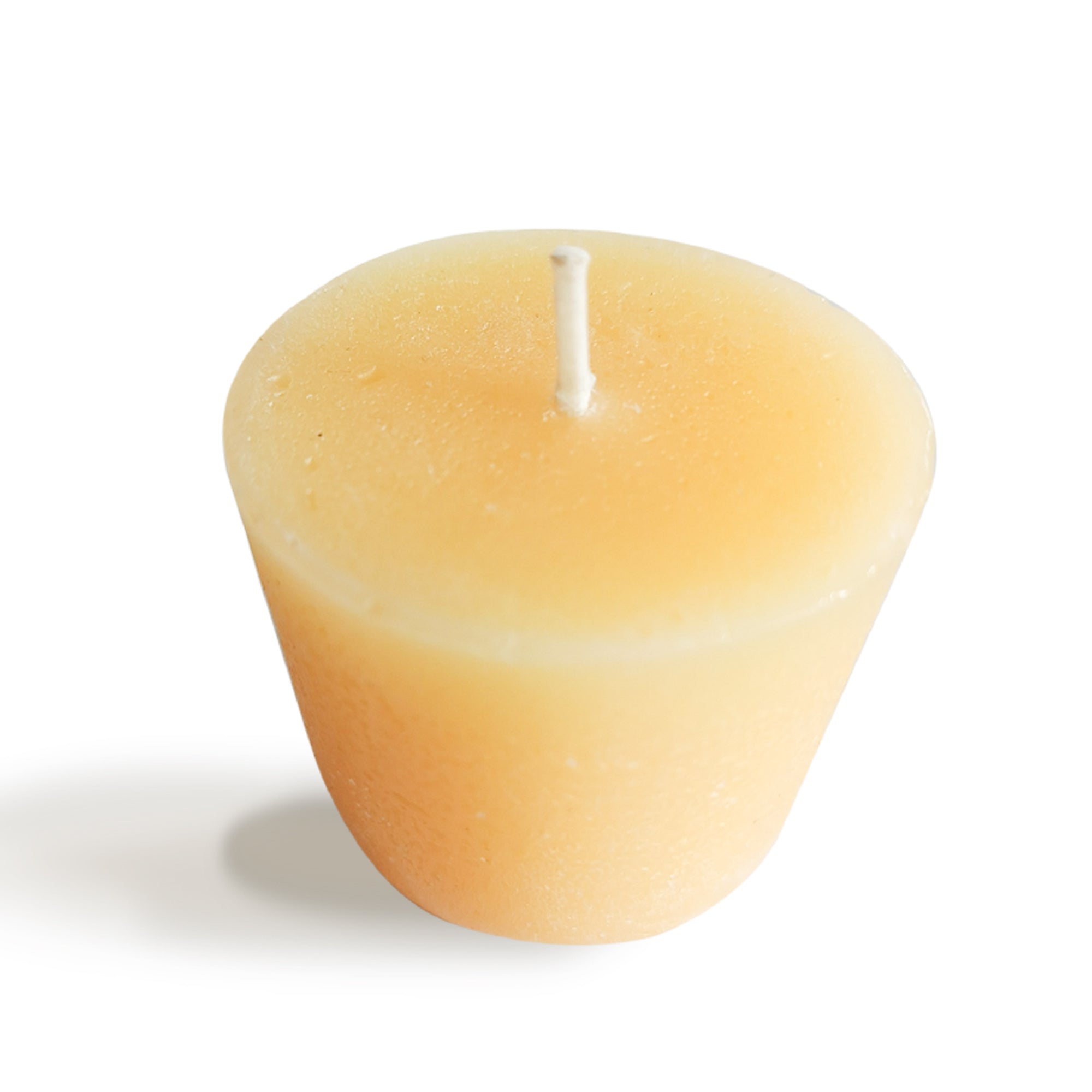 Amber Poppy Glass Holder With Candle